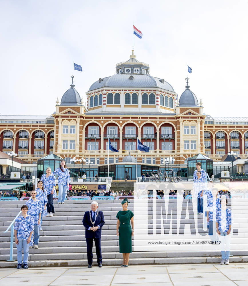 Scheveningen Queen Maxima with burgemeester Jan van Zanen attended the opening of the renovated boulevard in Scheveningen. Â