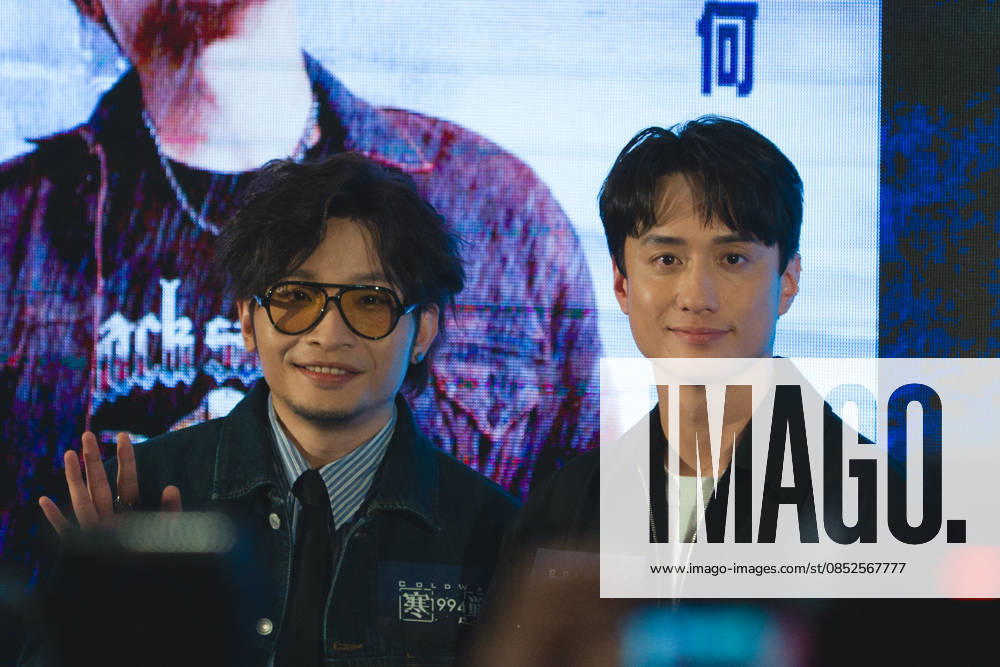Actor singer Dee Ho Kai Wa and actor Terrance Lau Chun-him attend the promotional event of film Cold War 1994 on April 2, 2026 in Hong Kong, China.
