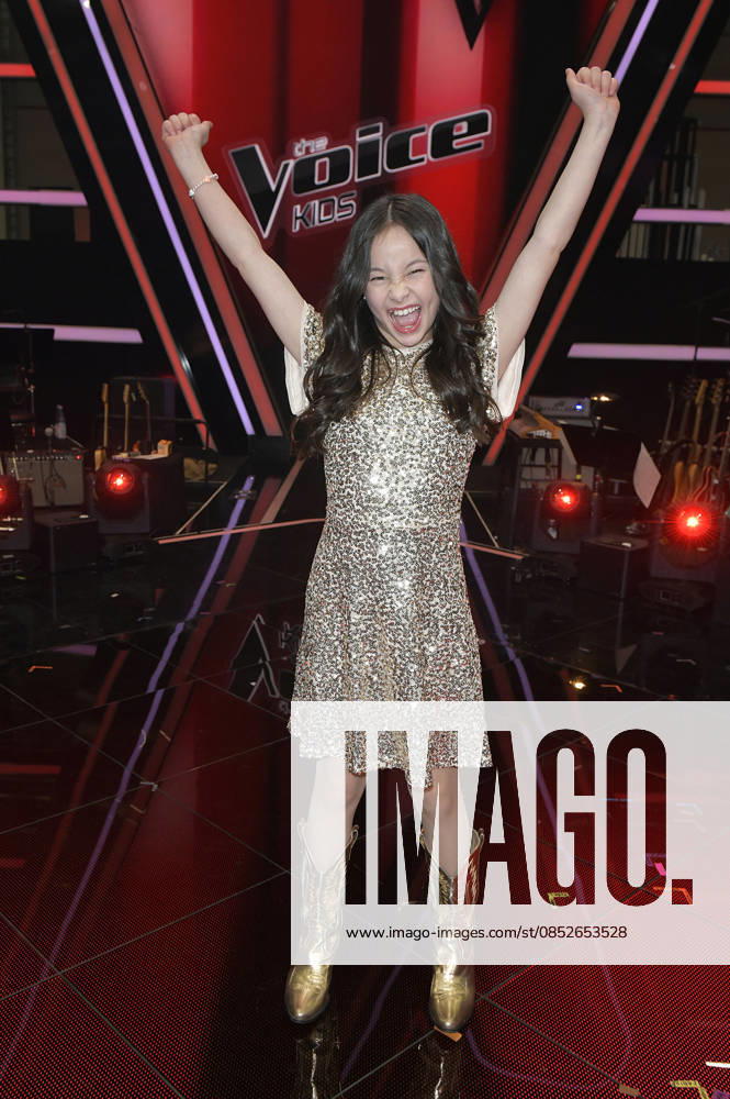 Angelina from Team Leony at the photocall with the finalists and coaches of the 14th season of the TV show The Voice Kids in Studio H Berlin Adlershof Berlin, 03 04 2026 Foto:xM.xBehrensx xFuturexImagex kids_6475