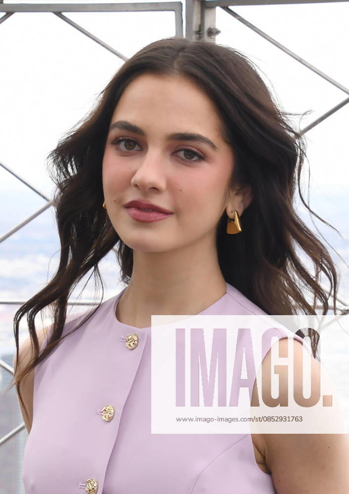 NEW YORK, NY- APRIL 7: Mattea Conforti pictured as the cast of Hulus The Testaments to Visit the Empire State Building Ahead of April 8 Premiere on April 7, 2026 in New York City.