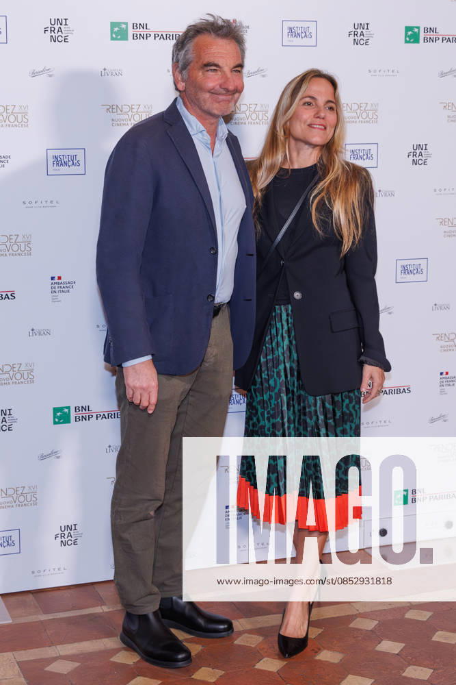 News - Photocall - Rendez-Vous Nicola Giuliano and Ludovica Rampoldi attend the photocall for the presentation of the 16th edition of French film festival Rendez-Vous on April 07, 2026 in the French Embassy at Palazzo Farnese in Rome, Italy Rome Palazzo Farnese Italy