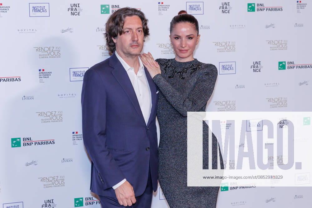 News - Photocall - Rendez-Vous Jerome Macario and Andrea Delogu attend the photocall for the presentation of the 16th edition of French film festival Rendez-Vous on April 07, 2026 in the French Embassy at Palazzo Farnese in Rome, Italy Rome Palazzo Farnese Italy
