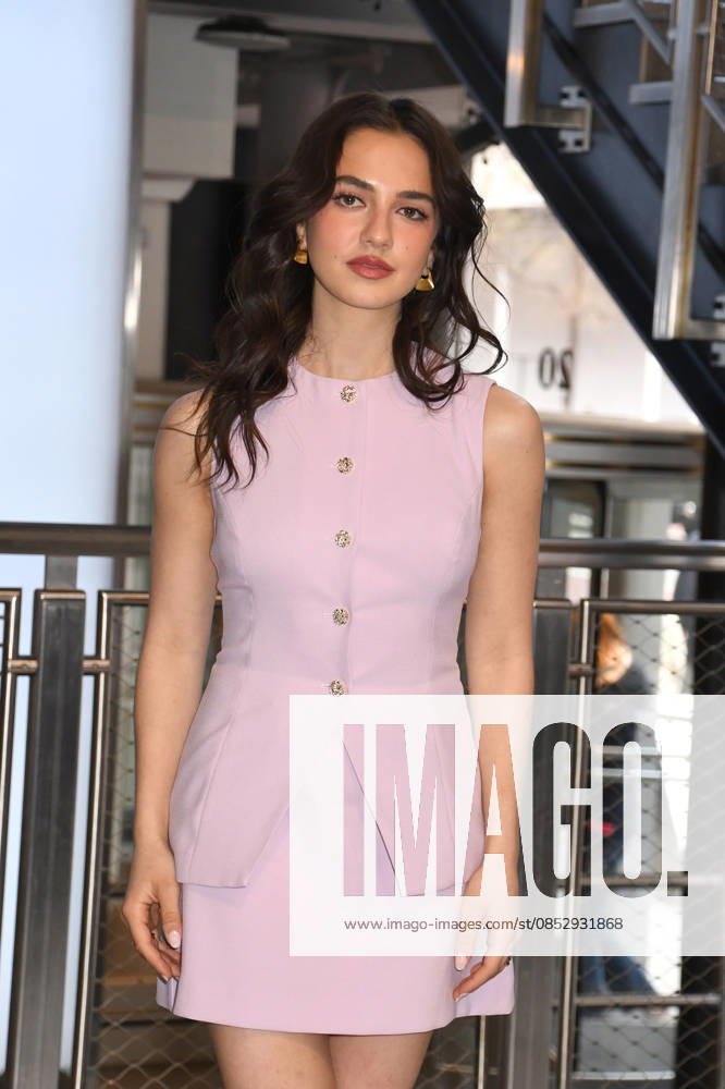 NEW YORK, NY- APRIL 7: Mattea Conforti pictured as the cast of Hulus The Testaments to Visit the Empire State Building Ahead of April 8 Premiere on April 7, 2026 in New York City.