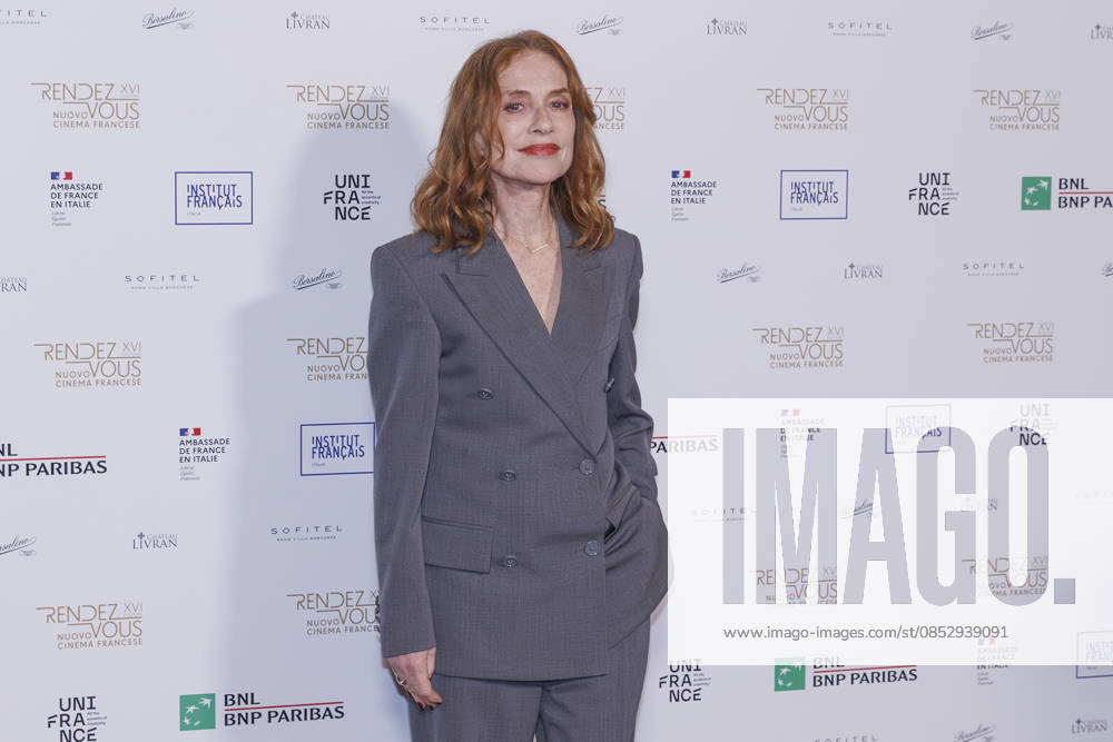 Rendez-Vous photocall in Rome, Italy - 07 Apr 2026 Isabelle Huppert attends the photocall for the presentation of the 16th edition of French film festival Rendez-Vous . Rome Italy