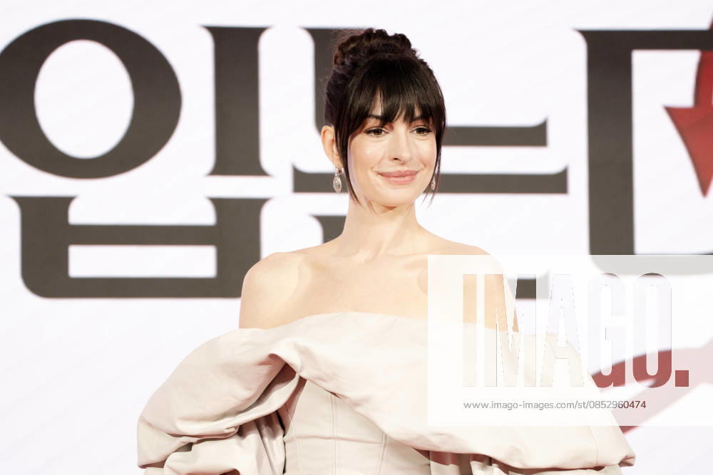 The Devil Wears Prada 2 press conference in Seoul SEOUL, SOUTH KOREA - APRIL 08: Anne Hathaway poses during a press conference for the movie The Devil Wears Prada 2 at Four Seasons Hotel on April 08, 2026 in Seoul, South Korea. Hwawon Lee Anadolu Seoul South Korea. Editorial use only. Please get in touch for any other usage.