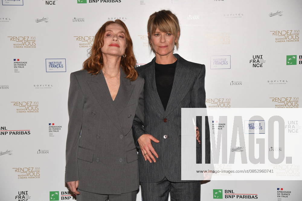Opening Night of Rendez-Vous - Rome Isabelle Huppert Marina Fois at the opening night of Rendez-Vous at the Palazzo Farnese in Rome. Rome, Italy, April 07, 2026. Photo by Vincenzo Landi IPA ABACAPRESS.COM Rome Italy