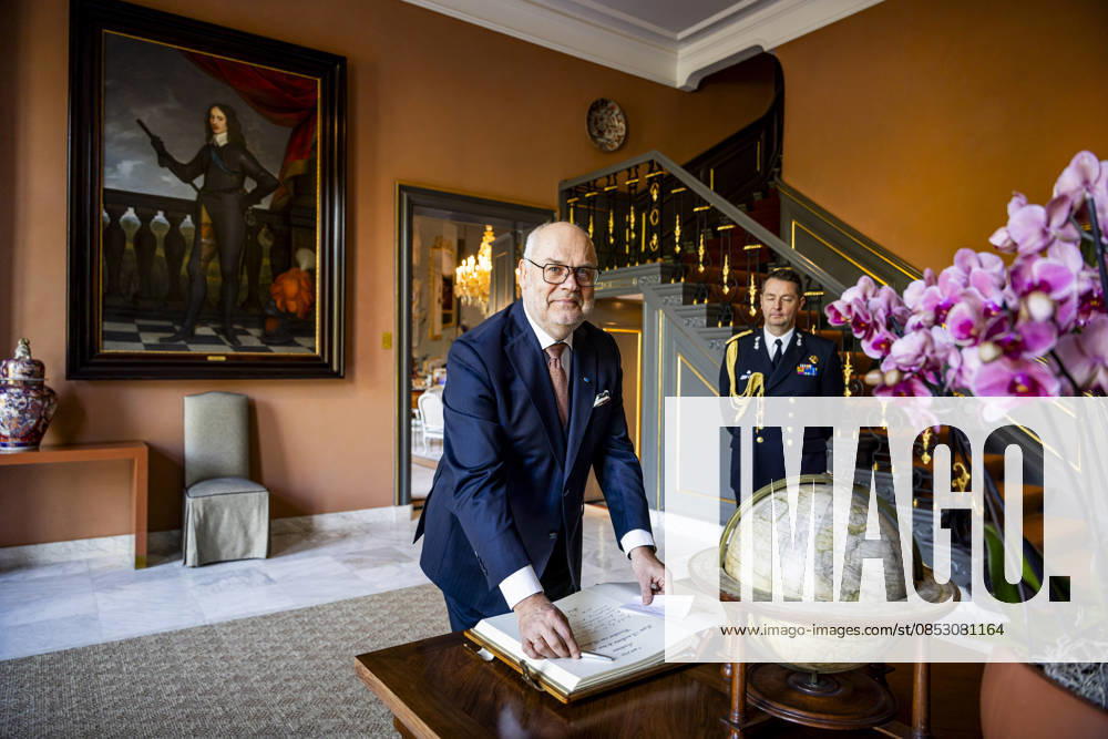 HtB President Alar Karis of Estonia at palace Huis ten Bosch in The Hague. Â