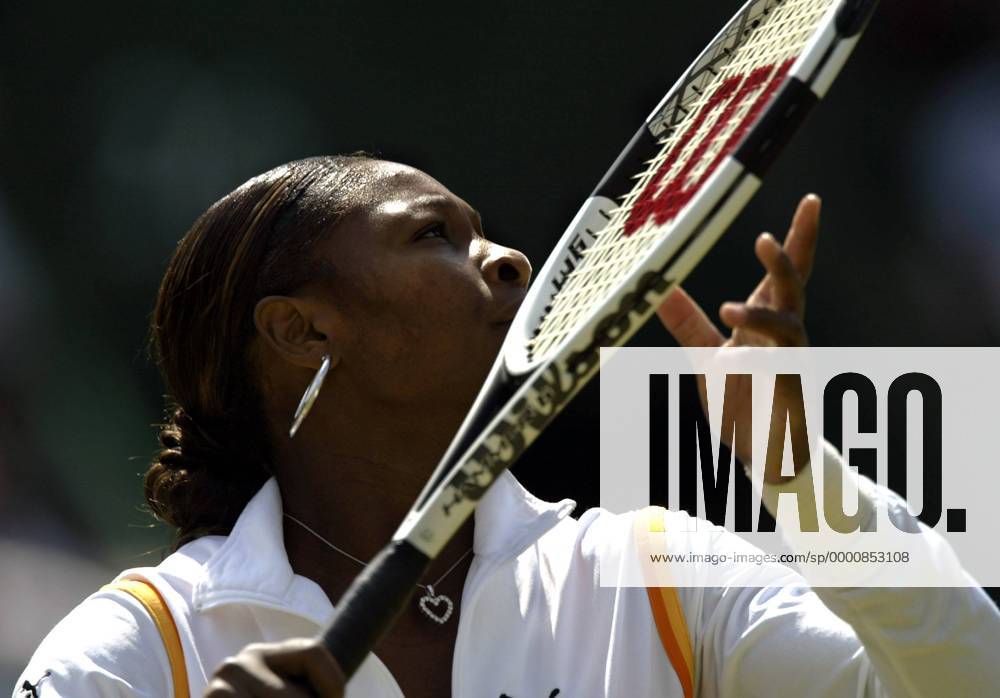 Serena Williams (USA) Tennis Damen All England Championships 2003, Grand Slam, WTA-Tour, Einzelbild Wimbledon London