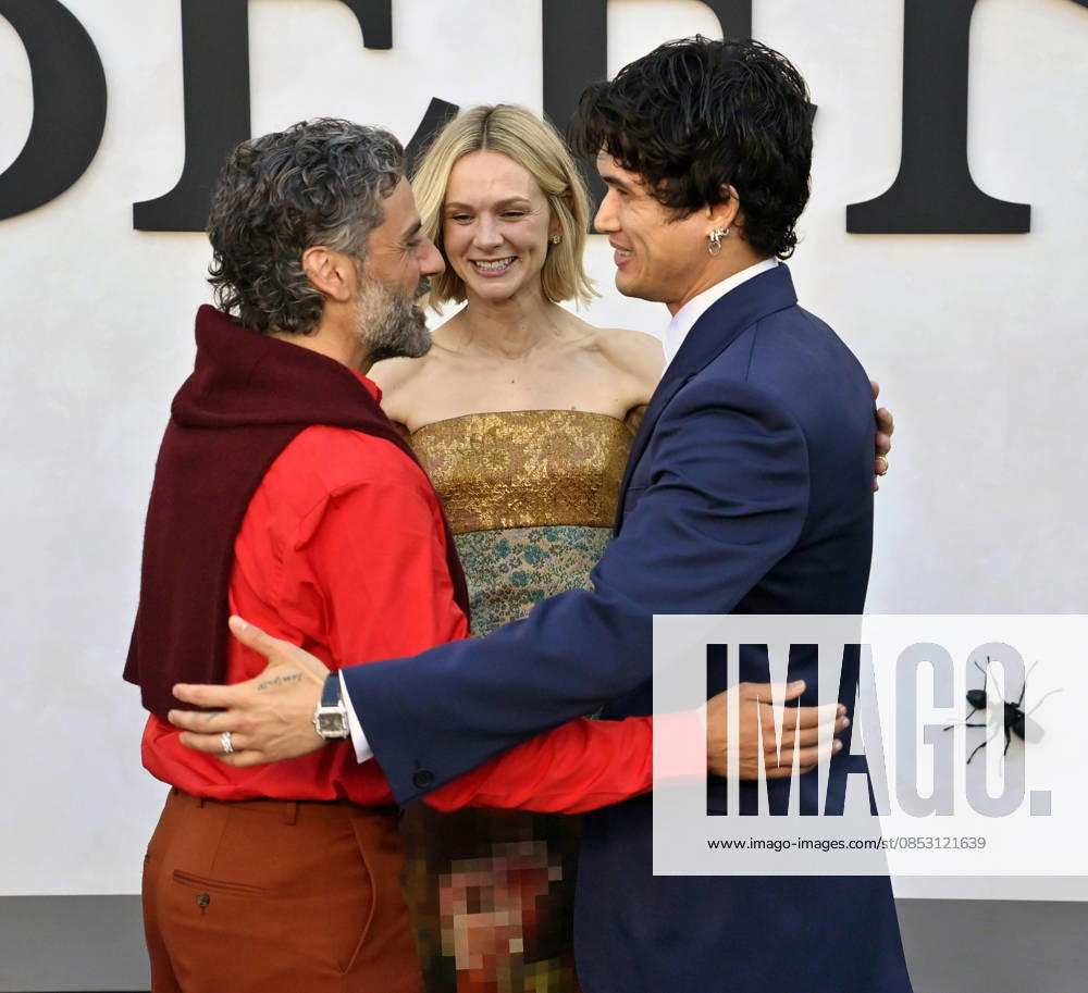Cast members Oscar Isaac, Carey Mulligan and Charles Melton (L-R) attend Netflix s dark comedy TV series Beef at the Egyptian Theatre in the Hollywood section of Los Angeles on Wednesday, April 8, 2026. Storyline: Road rage ensues after a parking-lot incident, resulting in a bitter feud between the two antagonists. The vendetta between them and the lengths they ll go to in order to wreak revenge on each other spirals out of control, jeopardizing everything and everyone in their lives. Quality Repeat LAP2026040914 JIMxRUYMEN