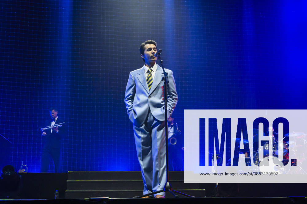 Music Concert - Fulminacci - Palazzacci Tour 2026 Fulminacci - stage name of Filippo Uttinacci - performs live during the concert of Palazzacci Tour 2026 on stage of Palazzo dello Sport on April 09, 2026 in Rome, Italy Rome Palazzo dello Sport Italy