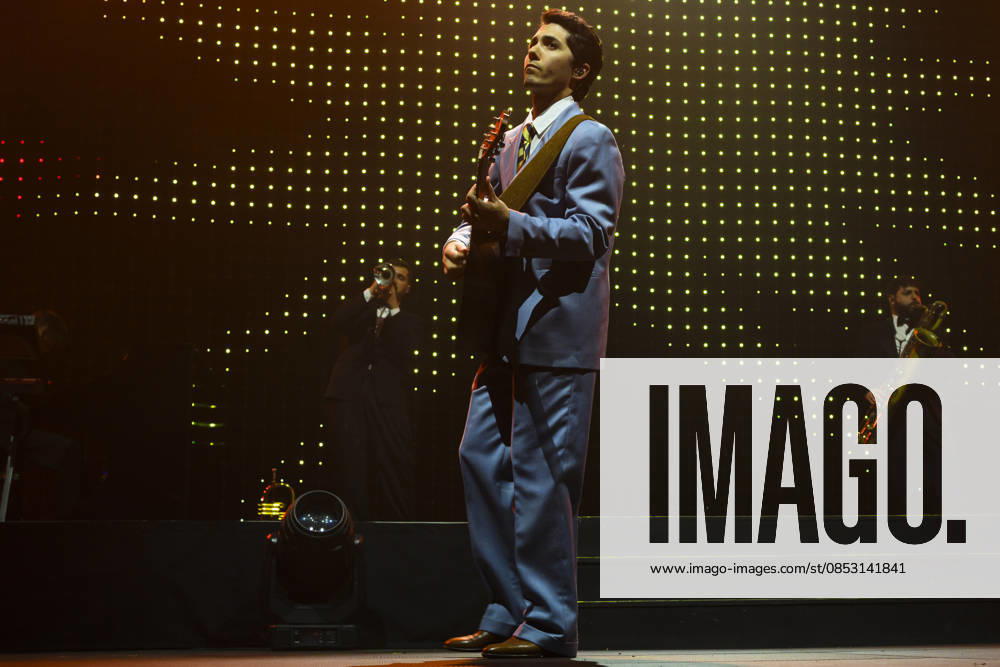 Music Concert - Fulminacci - Palazzacci Tour 2026 Fulminacci - stage name of Filippo Uttinacci - performs live during the concert of Palazzacci Tour 2026 on stage of Palazzo dello Sport on April 09, 2026 in Rome, Italy Rome Palazzo dello Sport Italy