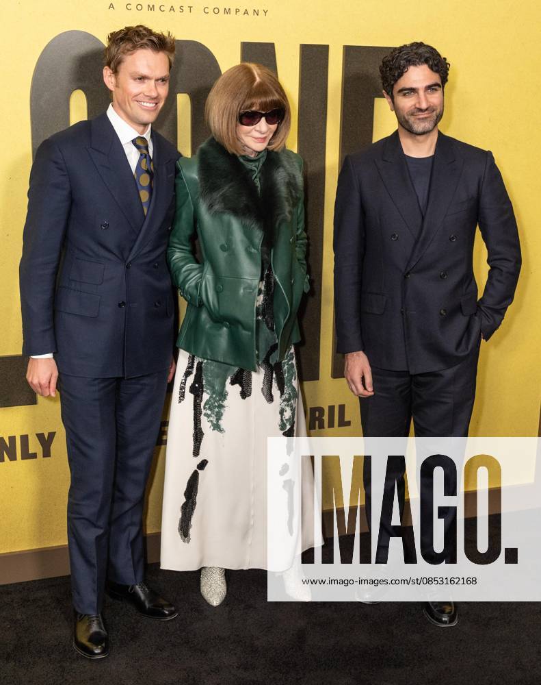 Mark Guiducci, Anna Wintour and Adam Baidawi attend Focus Features premiere of Lorne at Alice Tully Hall in New York, NY on April 9, 2026. Bronx USA - ZUMAr339 20260409_znp_r339_131