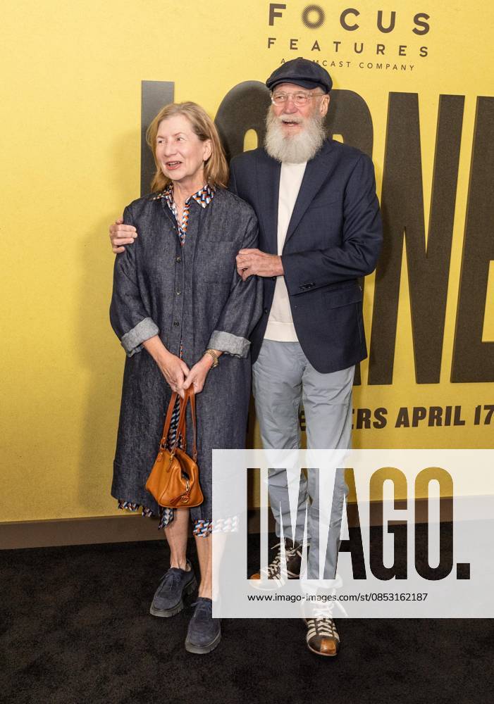 Regina Lasko and David Letterman attend Focus Features premiere of Lorne at Alice Tully Hall in New York, NY on April 9, 2026. Bronx USA - ZUMAr339 20260409_znp_r339_146