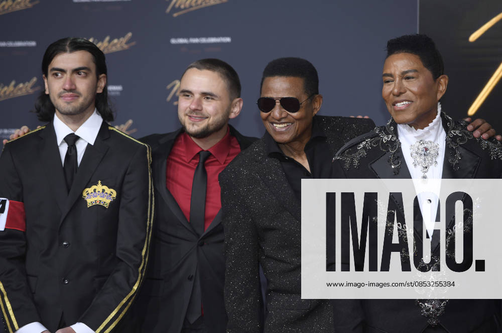 Bigi Jackson, Prince Jackson, Jackie Jackson and Jermaine Jackson at the premiere of the movie Michael in the Uber Eats Music Hall Berlin, 10 04 2026 Foto:xC.xNiehausx xFuturexImagex michael_6445