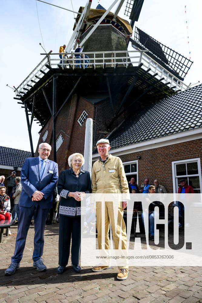Zuidlaren Princess Beatrix at the opening of De Wachter windmill in Zuidlaren. Â