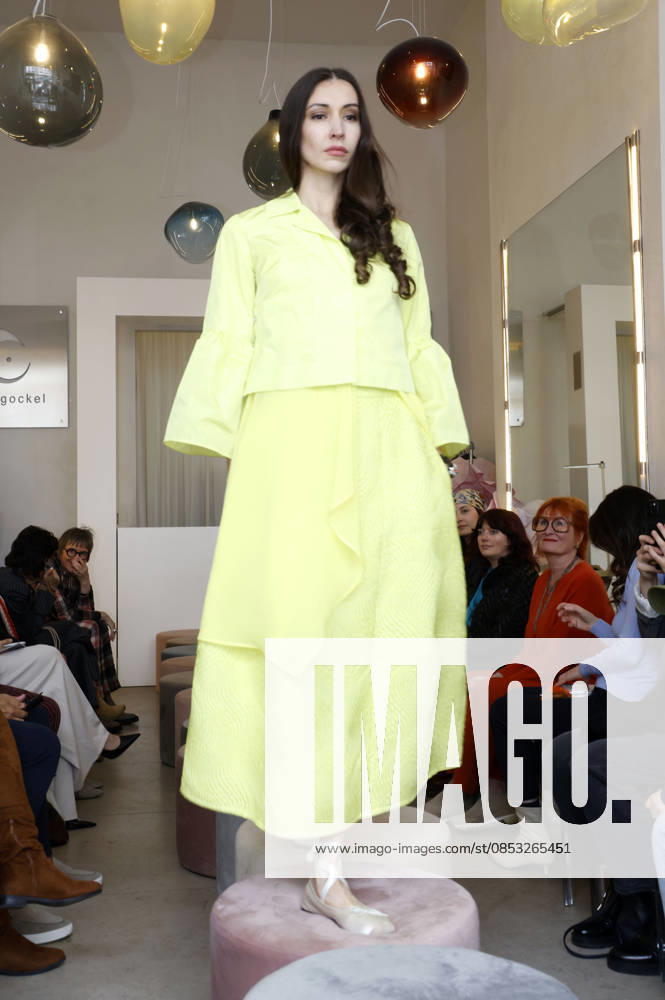 Lia Kemendi at the Anja Gockel Fashion Show Fresh for the senses in the Paris 44 showroom by Anja Gockel Berlin, 10 04 2026 Foto:xAgenturxWehnertx Vinagex xFuturexImagex gockel_6479
