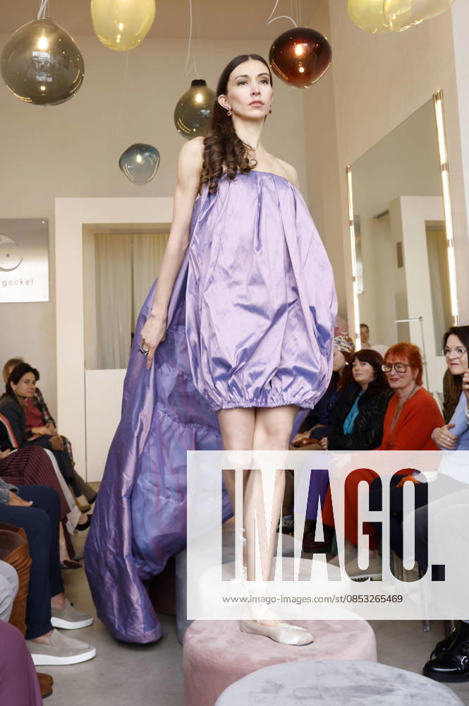 Lia Kemendi at the Anja Gockel Fashion Show Fresh for the senses in the Paris 44 showroom by Anja Gockel Berlin, 10 04 2026 Foto:xAgenturxWehnertx Vinagex xFuturexImagex gockel_6495