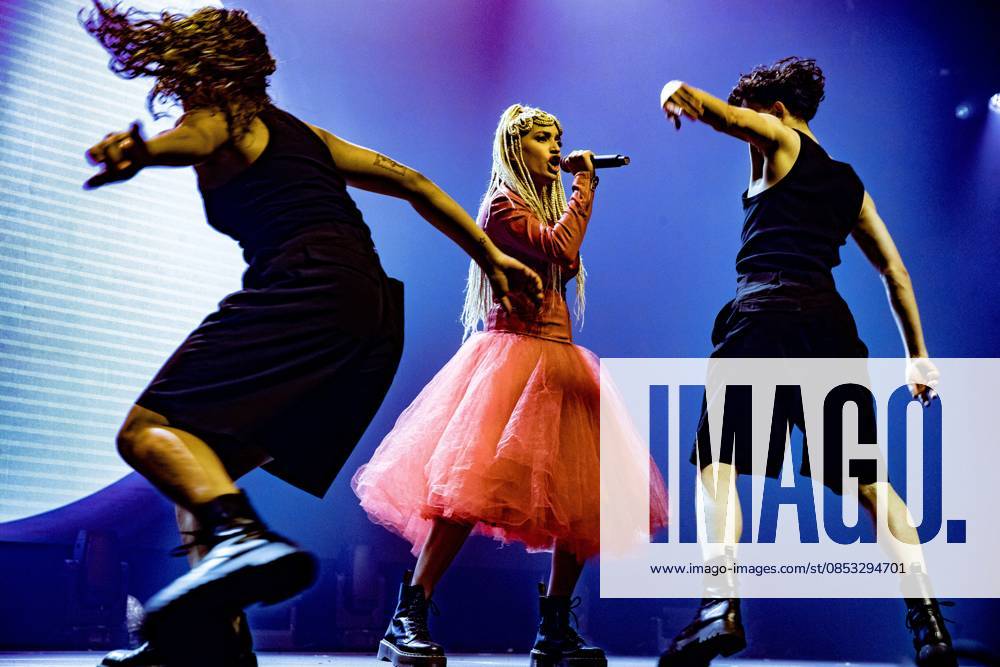 AMSTERDAM - Monroe (France) performs at AFAS Live during Eurovision in Concert. During the concert, various participants perform their entries for the Song Contest. ANP PAUL BERGEN netherlands out - belgium out