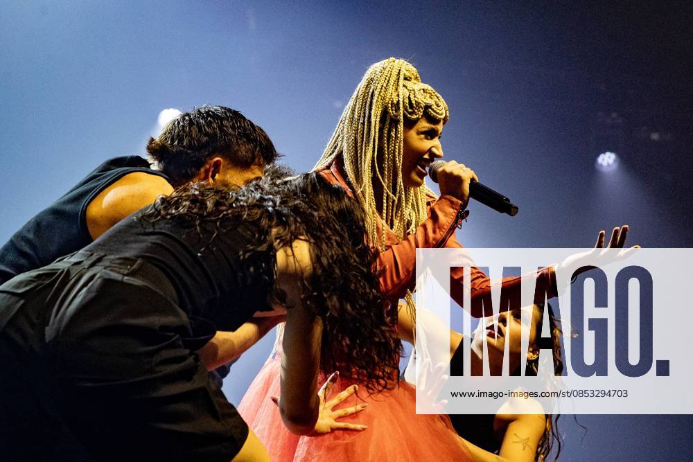 AMSTERDAM - Monroe (France) performs at AFAS Live during Eurovision in Concert. During the concert, various participants perform their entries for the Song Contest. ANP PAUL BERGEN netherlands out - belgium out