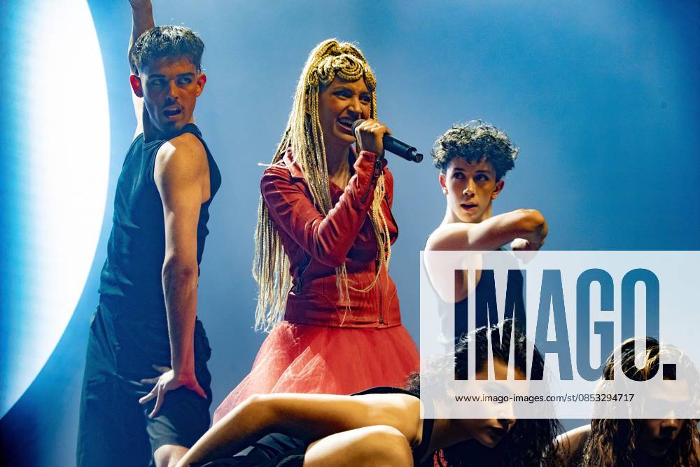 AMSTERDAM - Monroe (France) performs at AFAS Live during Eurovision in Concert. During the concert, various participants perform their entries for the Song Contest. ANP PAUL BERGEN netherlands out - belgium out