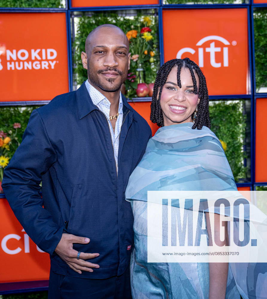 Atlas Ali and Blair Imani arrives on the red carpet of the Night Out for No Kid Hungry event at Rolling Greens.1005 Mateo Street in Los Angeles California on Apr. 12, 2026. Los Angeles United States - ZUMAt169 20260411_zep_t169_012
