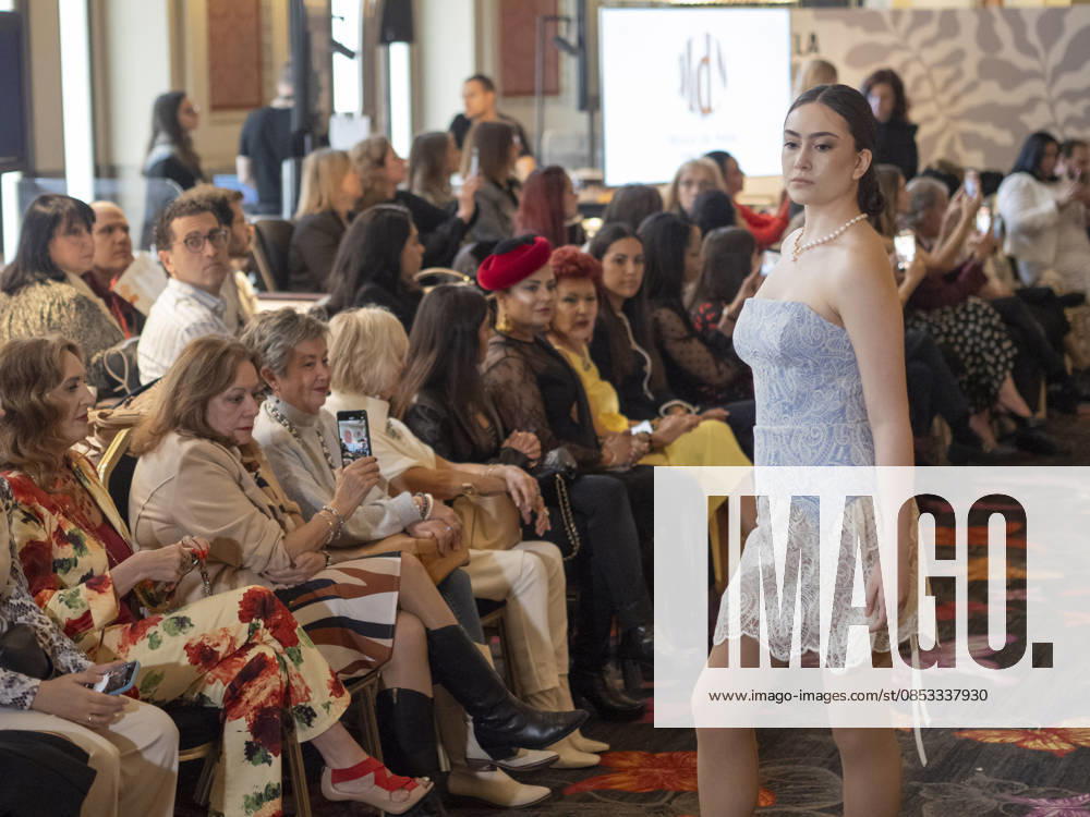 MADRID, SPAIN - APRIL 12: A model showcases a creation by MODA DE NATA during the Pasarela Espao±ola LimeLife at Casino Gran Via on April 12, 2026 in Madrid, Spain. Madrid Spain - ZUMAh199 20260412_zip_h199_004