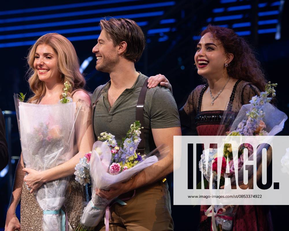 Marla Mindelle, Constantine Rousouli, Melissa Barrera on stage for TITANIQUE Opening Night on Broadway Curtain Call, St. James Theatre, New York, NY, April 12, 2026. Photo By: Simon Lindenblatt Everett Collection TITANIQUE Opening Night on Broadway Curtain Call PUBLICATIONXNOTxINxCANxCHNxFRAxITAxJPNxNORxPOLxRUSxESPxUKxUSA