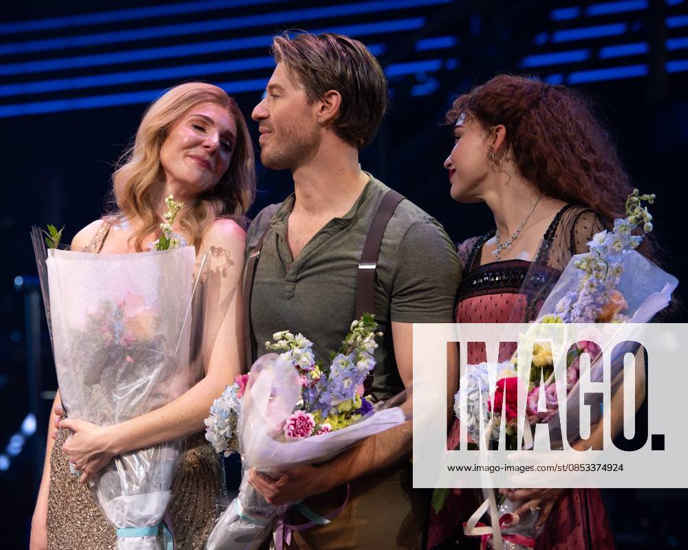 Marla Mindelle, Constantine Rousouli, Melissa Barrera on stage for TITANIQUE Opening Night on Broadway Curtain Call, St. James Theatre, New York, NY, April 12, 2026. Photo By: Simon Lindenblatt Everett Collection TITANIQUE Opening Night on Broadway Curtain Call PUBLICATIONXNOTxINxCANxCHNxFRAxITAxJPNxNORxPOLxRUSxESPxUKxUSA