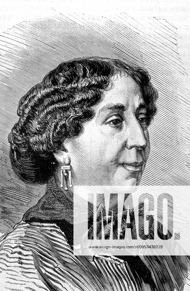 Portrait of George Sand Aurore Dupin, Baronne Dudevant 1804 1876 , french writer