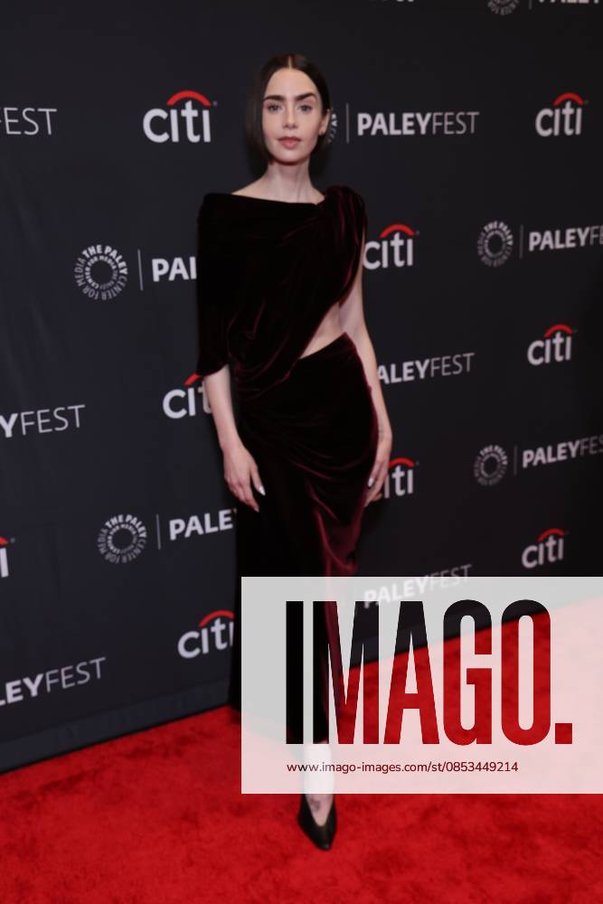 Lily Collins attends 2026 PaleyFest LA - Netflix s Emily in Paris at Dolby Theatre in Hollywood. USA - ZUMA6: 20260410_zaa_a123_081