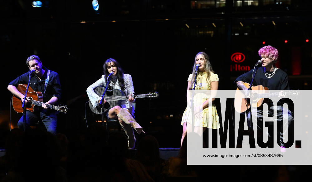 2026 CMA Triple Play Awards Chord Overstreet, Summer Overstreet, Harmony Overstreet and Nash Overstreet onstage at the 2026 CMA Triple Play Awards at the Country Music Hall of Fame and Museum on April 13, 2026 in Nashville, TN. Nashville Country Music Hall of Fame and Museum Tennessee USA