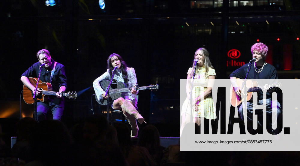 2026 CMA Triple Play Awards Chord Overstreet, Summer Overstreet, Harmony Overstreet and Nash Overstreet onstage at the 2026 CMA Triple Play Awards at the Country Music Hall of Fame and Museum on April 13, 2026 in Nashville, TN. Nashville Country Music Hall of Fame and Museum Tennessee USA