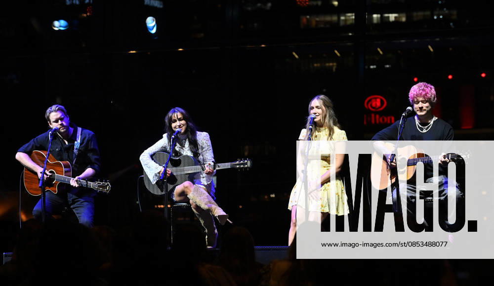 2026 CMA Triple Play Awards Chord Overstreet, Summer Overstreet, Harmony Overstreet and Nash Overstreet onstage at the 2026 CMA Triple Play Awards at the Country Music Hall of Fame and Museum on April 13, 2026 in Nashville, TN. Nashville Country Music Hall of Fame and Museum Tennessee USA