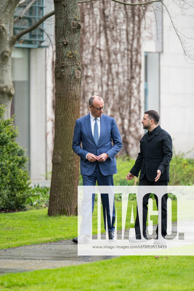 Federal Chancellor Friedrich Merz receives the Ukrainian President Volodymyr Selenskyj on the occasion of the German-Ukrainian government consultations at the Federal Chancellery in Berlin on 14 April 2026 Photo Bildgehege German-Ukrainian government consultations