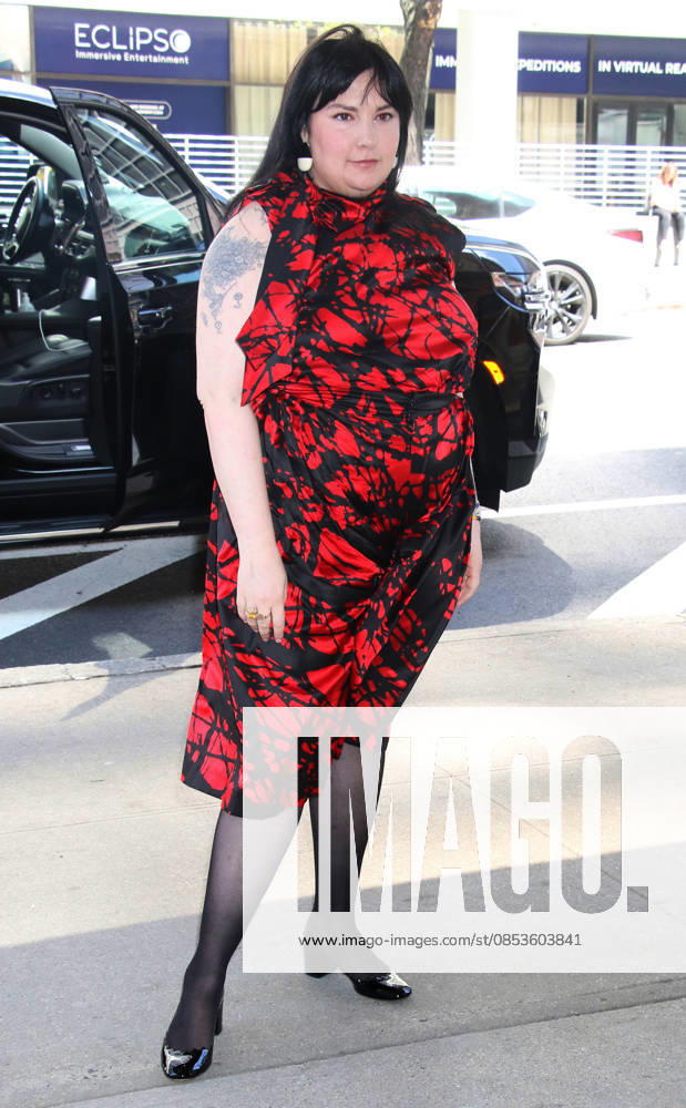 #2 NEW YORK, NY- APRIL 14: Lena Dunham seen at The Drew Barrymore Show on April 14, 2026 in New York City.