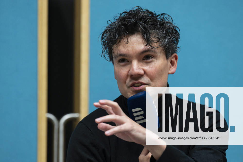 Chief conductor of the Prague Radio Symphony Orchestra (SOCR) Elias Grandy at a press conference to introduce the new visual identity on the occasion of the 100th season of the orchestra, in Prague, Czech Republic, on April 15, 2026. (CTKxPhoto MichalxKamaryt) CTKPhotoP2026041504761 CTKPhotoP2026041504761