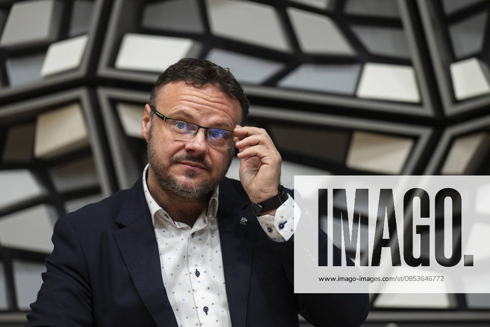 Czech Radio (CRo) Director General Rene Zavoral at a press conference to introduce the new visual identity on the occasion of the 100th season of the Prague Radio Symphony Orchestra (SOCR), in Prague, Czech Republic, on April 15, 2026. (CTKxPhoto MichalxKamaryt) CTKPhotoP2026041504797 CTKPhotoP2026041504797