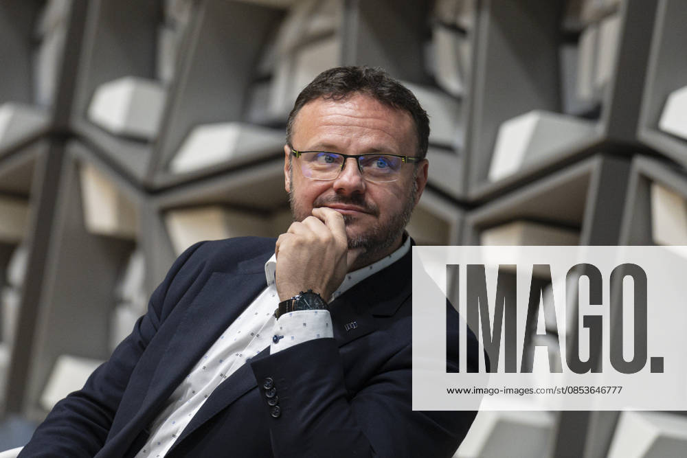 Czech Radio (CRo) Director General Rene Zavoral at a press conference to introduce the new visual identity on the occasion of the 100th season of the Prague Radio Symphony Orchestra (SOCR), in Prague, Czech Republic, on April 15, 2026. (CTKxPhoto MichalxKamaryt) CTKPhotoP2026041504800 CTKPhotoP2026041504800