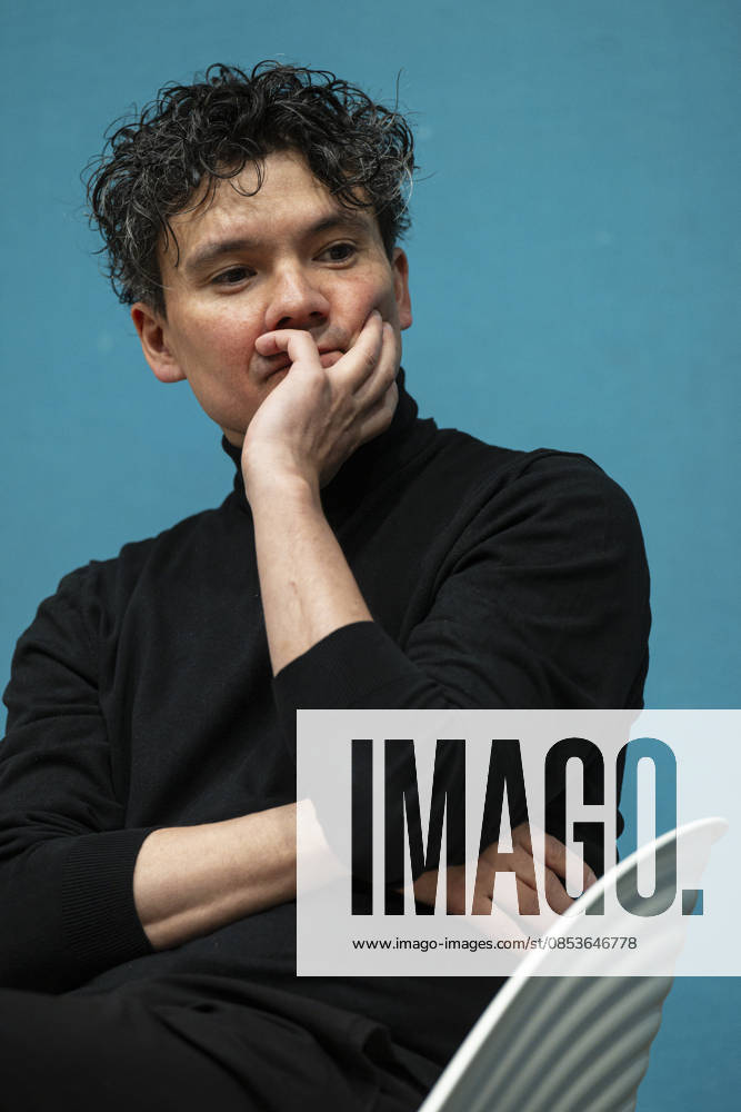 Chief conductor of the Prague Radio Symphony Orchestra (SOCR) Elias Grandy at a press conference to introduce the new visual identity on the occasion of the 100th season of the orchestra, in Prague, Czech Republic, on April 15, 2026. (CTKxPhoto MichalxKamaryt) CTKPhotoP2026041504804 CTKPhotoP2026041504804