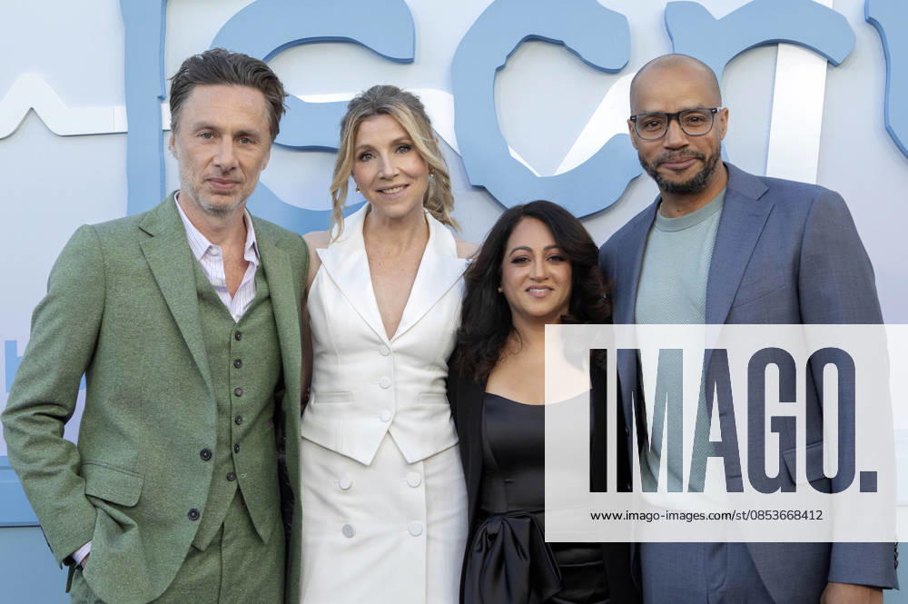 Zach Braff, Sarah Chalke, Aseem Batra and Donald Faison at the Emmy FYC X finale event for the ABC series Scrubs at the Television Academy s Wolf Theatre Los Angeles, 14 04 2026 Foto:xC.Wagonerx xFuturexImagex scrubs_6135