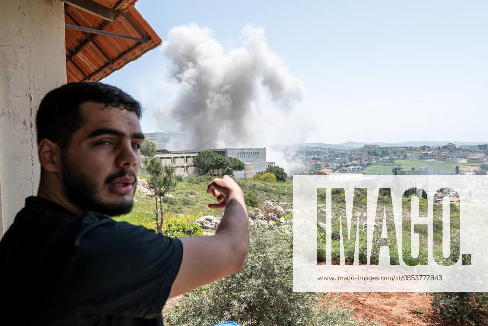 Israeli attacks on southern Lebanon continue NABATIEH, LEBANON - APRIL 16: Smoke rises after an Israeli attack hits Kefrman district of Nabatieh, Lebanon on April 16, 2026. Santiago Arca Anadolu Nabatieh Lebanon. Editorial use only. Please get in touch for any other usage.