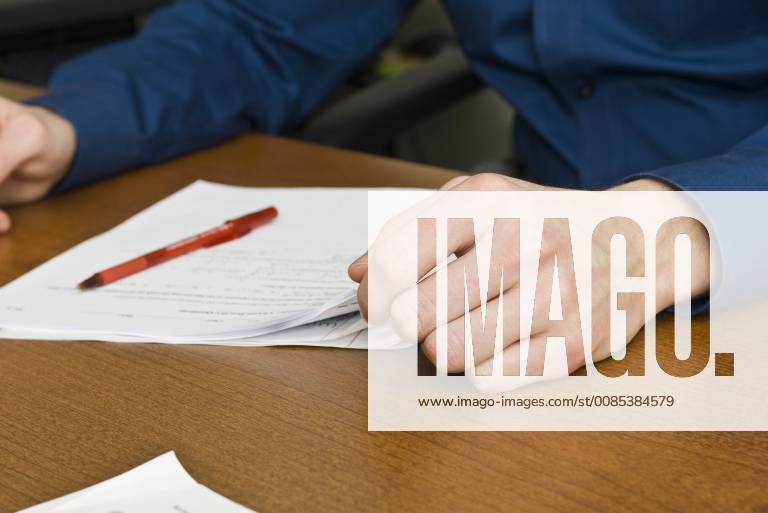 Person reading document