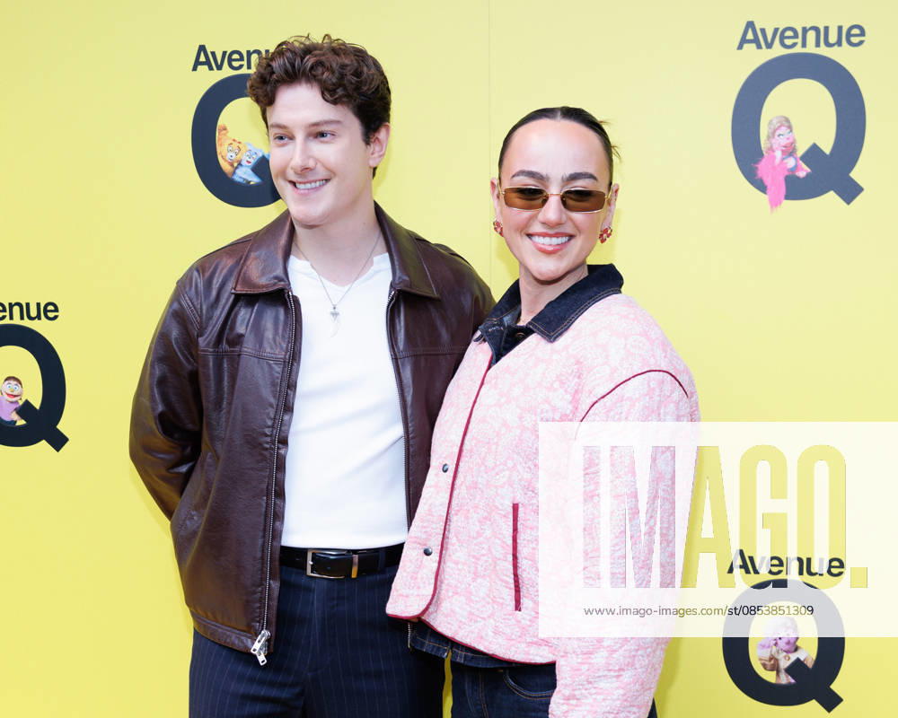 Jac Yarrow and Jessie Angell attend Avenue Q press night at the Shaftesbury Theatre in London, UK on 16th April 2026 Jac Yarrow and Jessie Angell attend Avenue Q press night at the Shaftesbury Theatre in London, UK on 16th April 2026, Credit:Manuela Langotsch Avalon United Kingdom, London, Shaftesbury Theatre