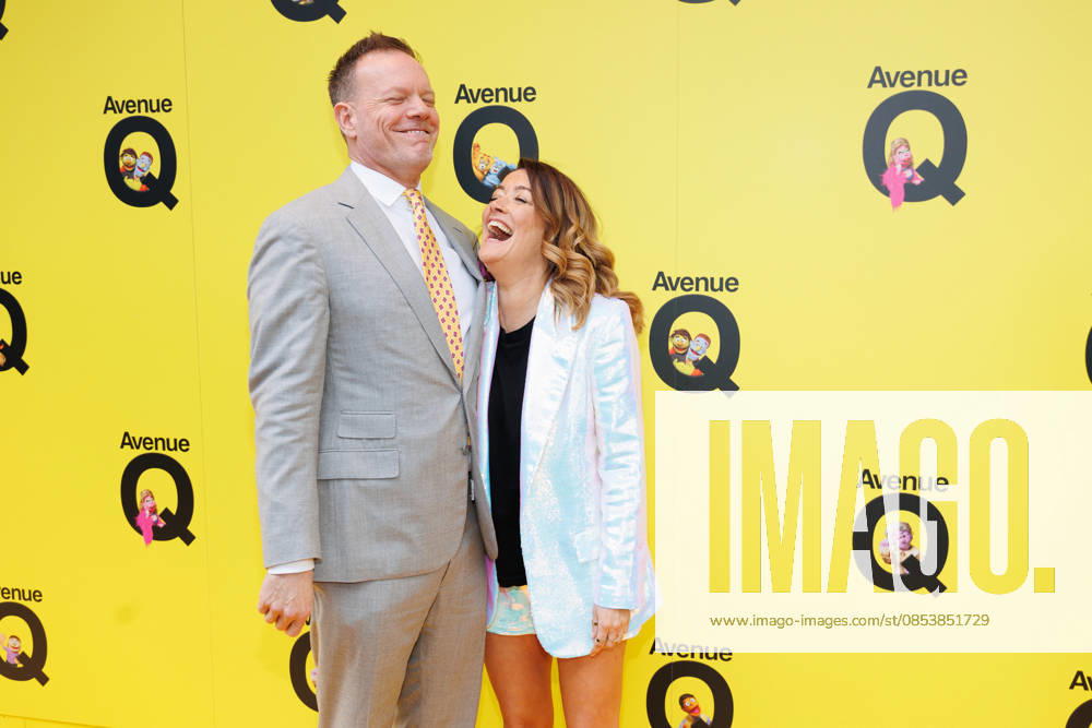 Jason Moore and Julie Atherton attend Avenue Q press night at the Shaftesbury Theatre in London, UK on 16th April 2026 Jason Moore and Julie Atherton attend Avenue Q press night at the Shaftesbury Theatre in London, UK on 16th April 2026, Credit:Manuela Langotsch Avalon United Kingdom, London, Shaftesbury Theatre