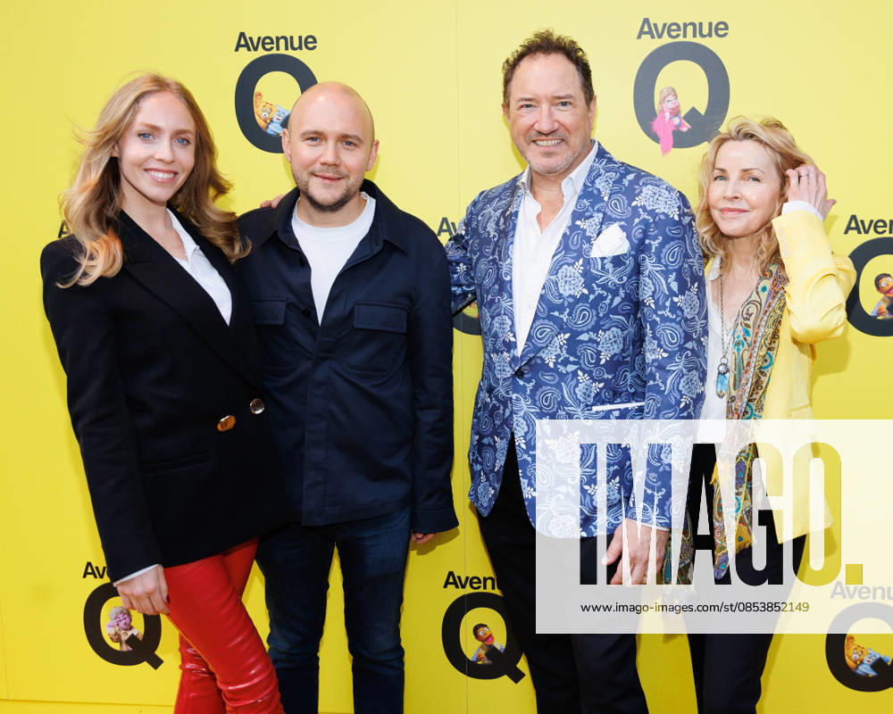 Marina Norman, Jamie Wilson, Kevin McCollum and Lynnette Perry McCollum attend Avenue Q press night at the Shaftesbury Theatre in London, UK on 16th April 2026 Marina Norman, Jamie Wilson, Kevin McCollum and Lynnette Perry McCollum attend Avenue Q press night at the Shaftesbury Theatre in London, UK on 16th April 2026, Credit:Manuela Langotsch Avalon United Kingdom, London, Shaftesbury Theatre