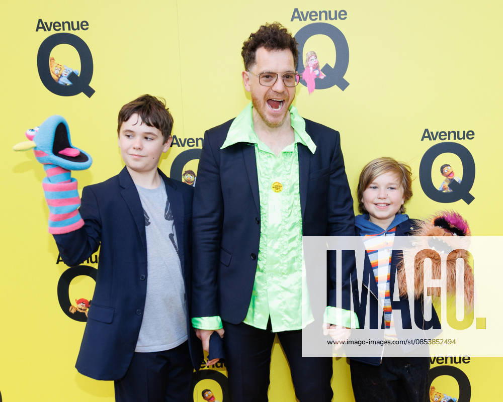 Gabriel Vick (C) attends Avenue Q press night at the Shaftesbury Theatre in London, UK on 16th April 2026 Gabriel Vick (C) attends Avenue Q press night at the Shaftesbury Theatre in London, UK on 16th April 2026, Credit:Manuela Langotsch Avalon United Kingdom, London, Shaftesbury Theatre