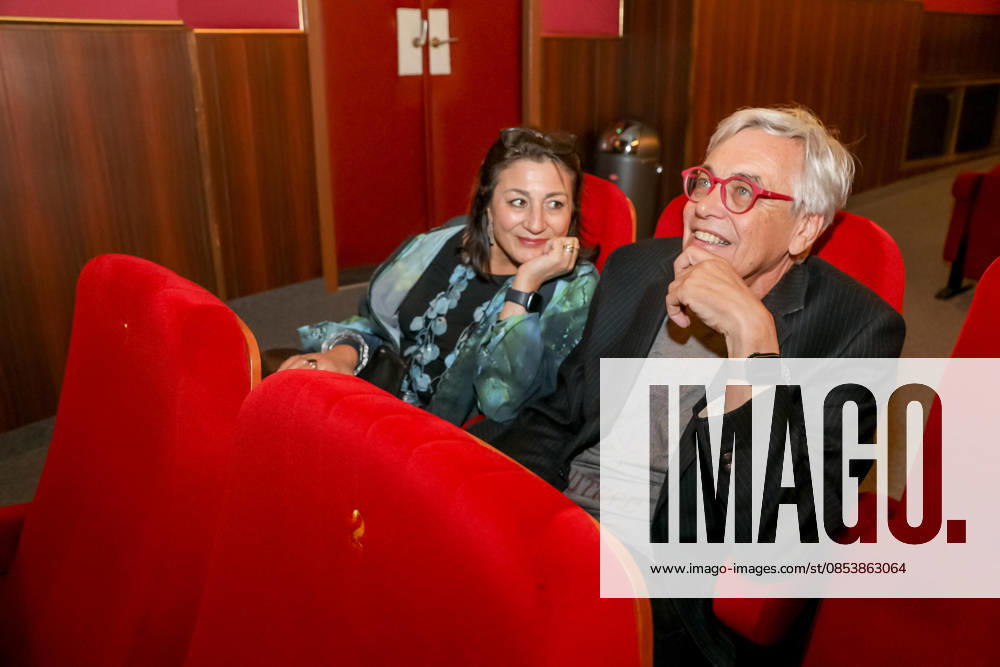 Bellaria Kino, BELLARIA KINO ERÖFFNUNG, Renovation and modernization of the Bellaria Kino in the picture StR Veronica Kaup Hasler, Michael Stejskal, in the cinema hall, BELLARIA KINO ERÖFFNUNG