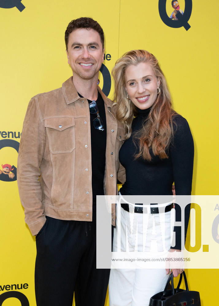 Richard Fleeshman and Celinde Schoenmaker attends Avenue Q Press Night at the Shaftesbury Theatre in London, England. UK. Thursday 16th April 2026.