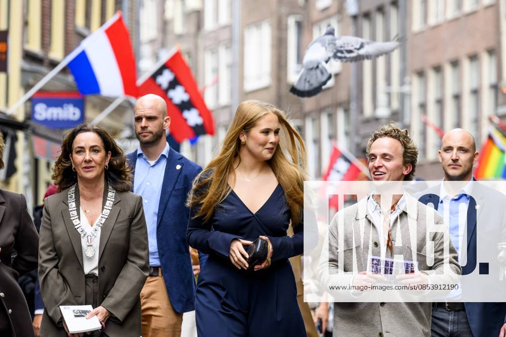 Amsterdam, The Netherlands, 2026-04-17 15:21:25 AMSTERDAM, 17-04-2026, Zeedijk Princess of Orange - Princess Amalia is visiting Amsterdam at the invitation of Mayor Halsema. The visit follows an earlier meeting with Amsterdammers at the Mayor s official residence. During the two-day visit, the Princess will become better acquainted with various sectors and be briefed on current topics such as science, sports, culture, housing, and social cohesion. PHOTO: NLBeeld Patrick van Emst In the photo: A walk along the Zeedijk during which explanations are given regarding housing, entrepreneurship, and social connection. A café, a radio studio, and an Asian supermarket, among others, are also visited. Credit: NL Beeld Patrick van Emst