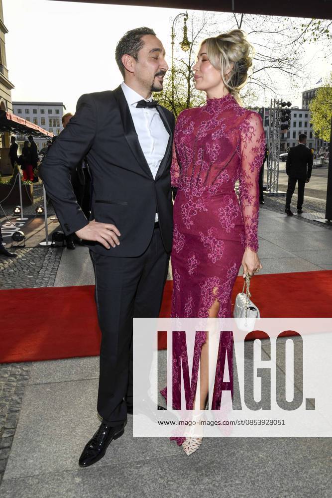 ABB PRESS BALL Eko Fresh with wife Sarah Bora as guests at the 73 Federal Press Ball at the Hotel Adlon Kempinski on 17 04 2026 in Berlin